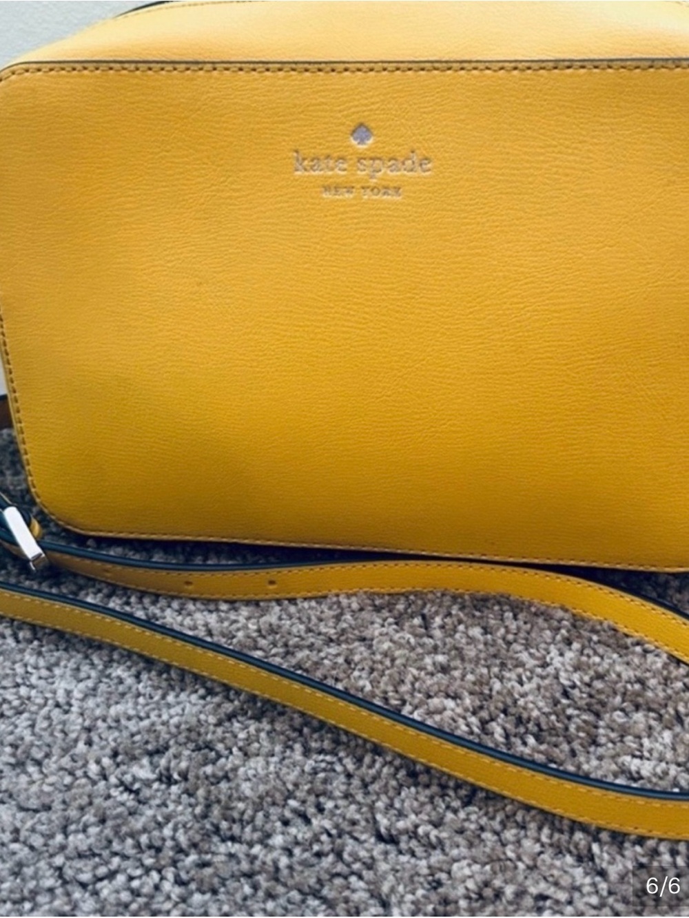 Kate Spade Vibrant Harper Sunflower Field Yellow Crossbody Bag - Picture 5 of 8